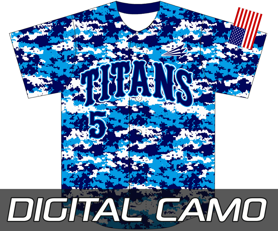 digital camo youth baseball jersey