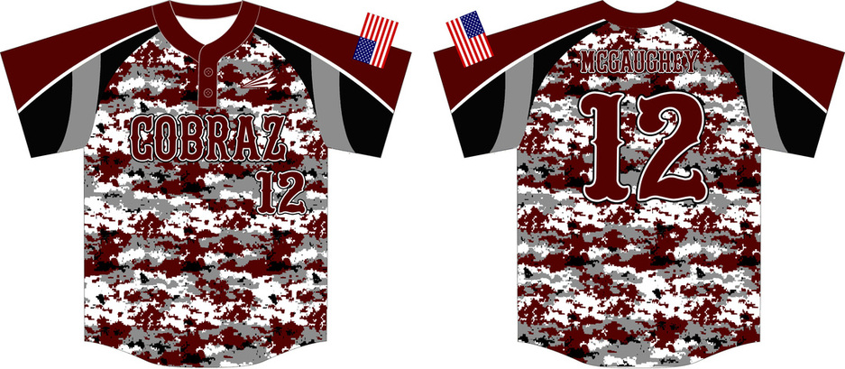Baseball Jersey Template Ideas In White Gray Blue And Red High-Res