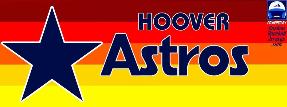 Hoover Astros Custom Throwback Baseball Jerseys