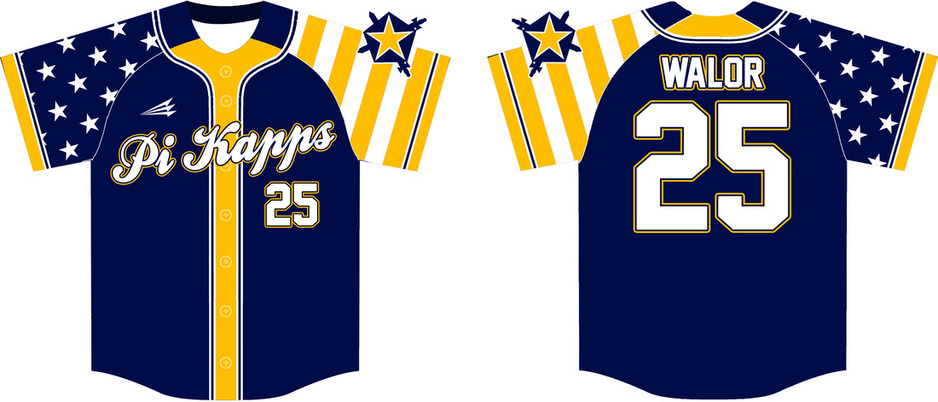 Pi Kappa Phi Custom Baseball Jerseys 