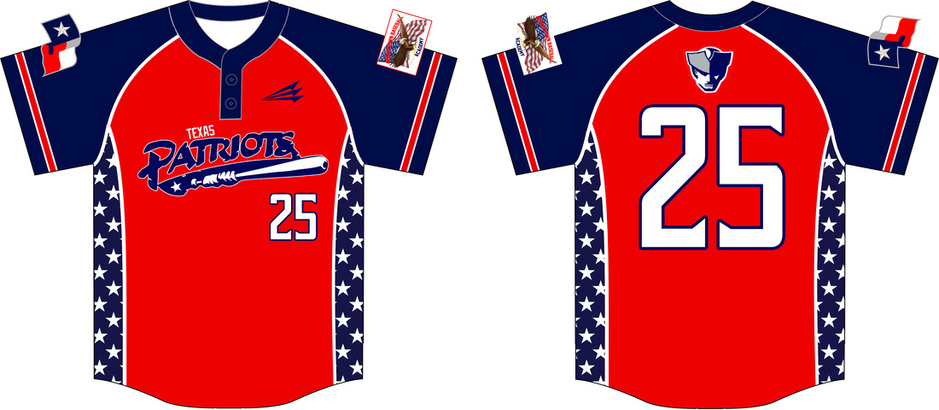 Texas Patriots Baseball Custom Camo Baseball Jerseys
