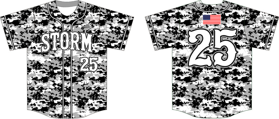 Whitley Co. Storm Custom Camo Baseball Jerseys