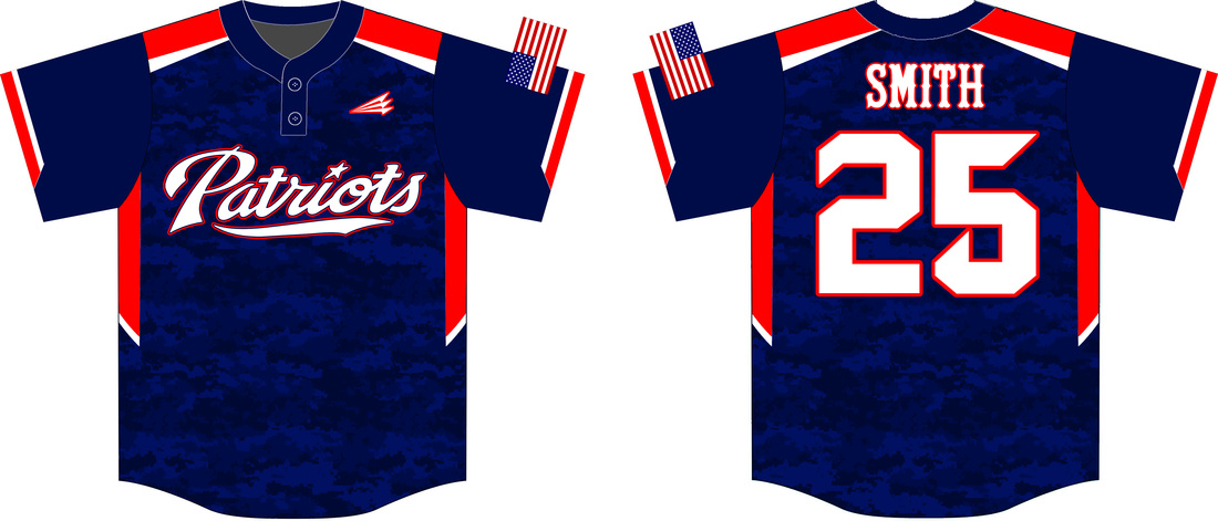 Patriots Custom Camo Baseball Jerseys 