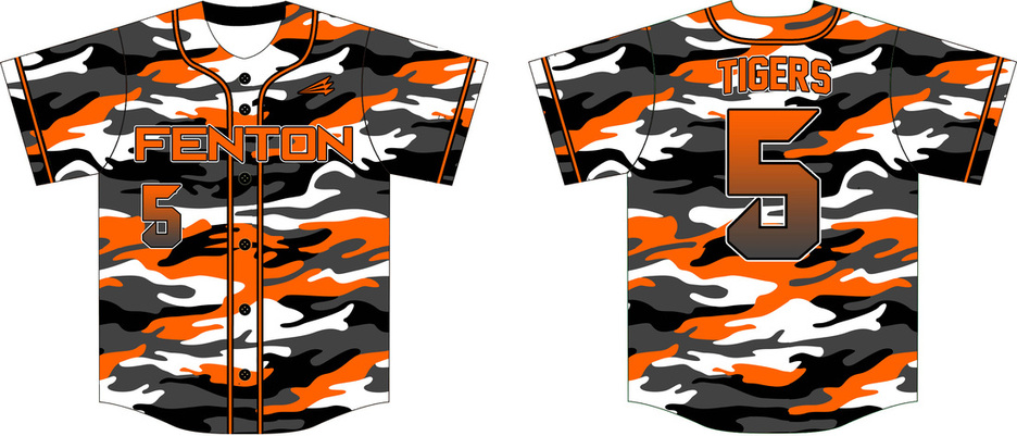 Custom 3D Pattern Baseball Jersey Orange Orange-Black Design Tiger  Authentic - FansIdea