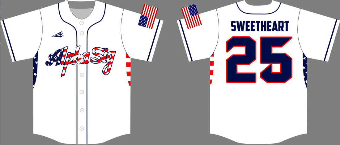Alpha Sigma Phi Custom Baseball Jerseys 