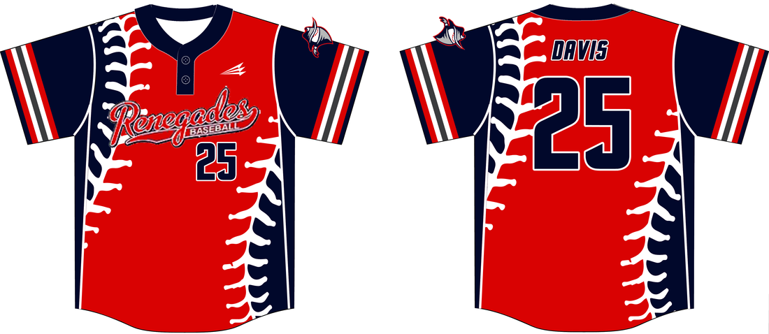Great Lakes Renegades Custom Modern Baseball Jerseys