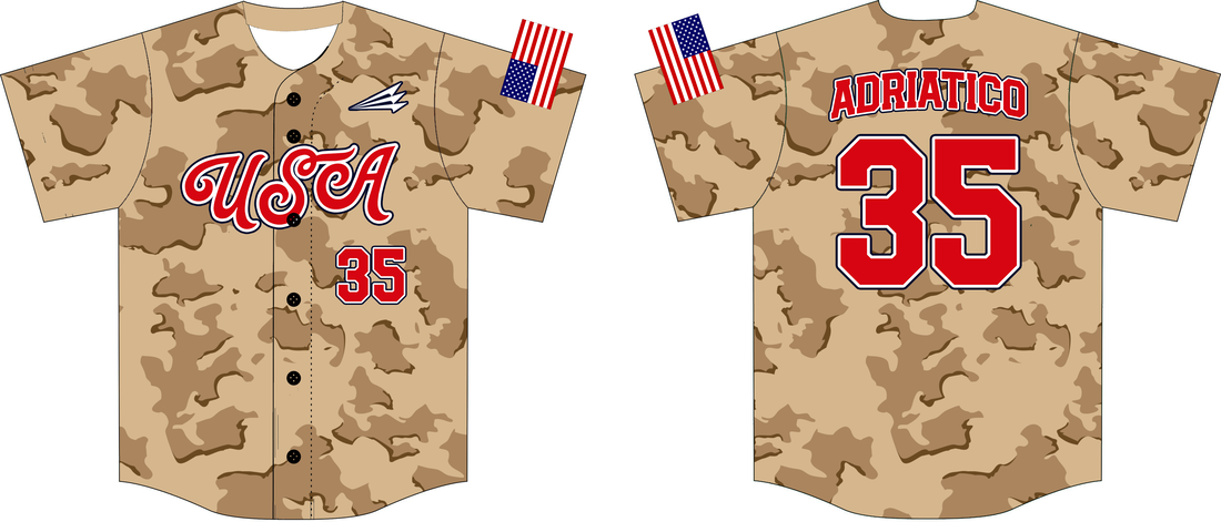 military baseball jersey
