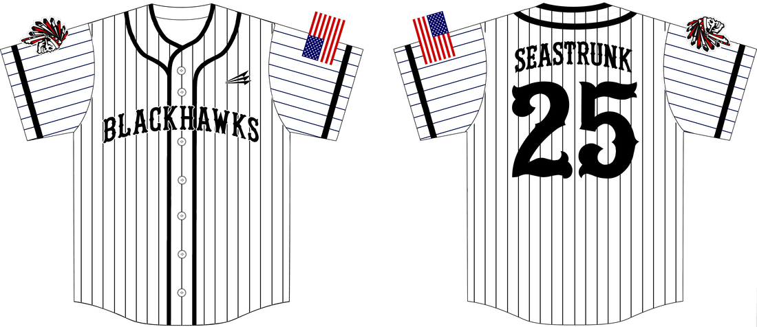 blackhawks baseball jersey