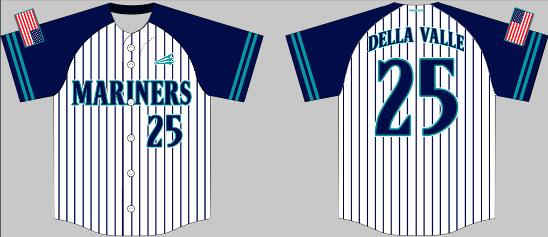 Southeast Mariners Custom Pinstripe Baseball Jerseys