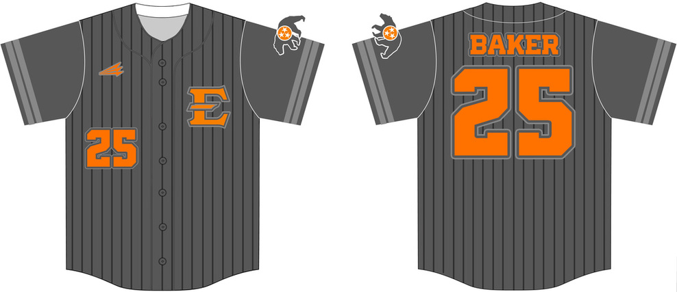 Tennessee Elite Baseball Custom Pinstripe Baseball Jerseys
