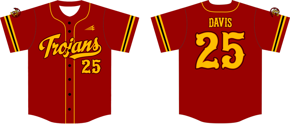 trojans baseball jersey